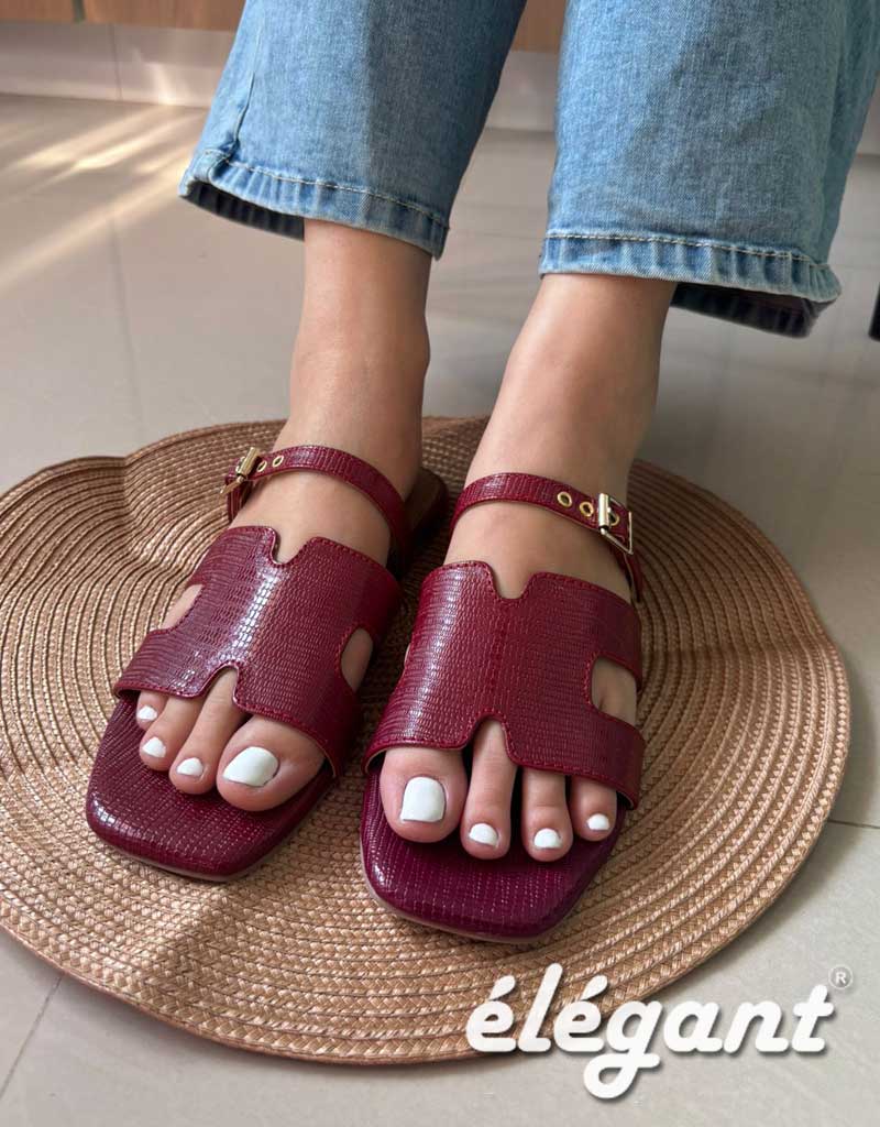 HARMONIE SLIDES - MAROON
