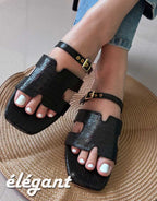 HARMONIE SLIDES - BLACK